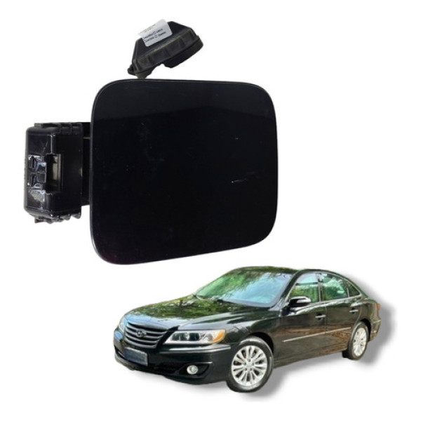 Portinhola Tampa Tanque Combustível Hyundai Azera 2008 2011 Preto 2010