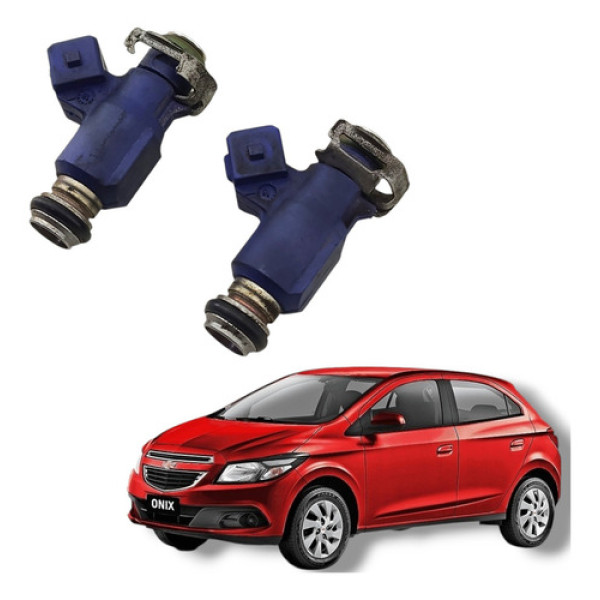 Par Bico Injetor 1.0 8v Flex Gm Onix Prisma 2013 A 2020