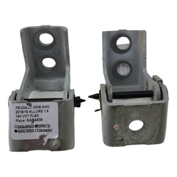 Par Dobradiça Porta Dianteira Direita Peugeot 2008 2018
