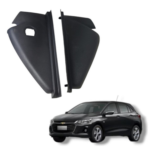 Par Acabamento Lateral Painel Gm Onix Turbo 2020 2023