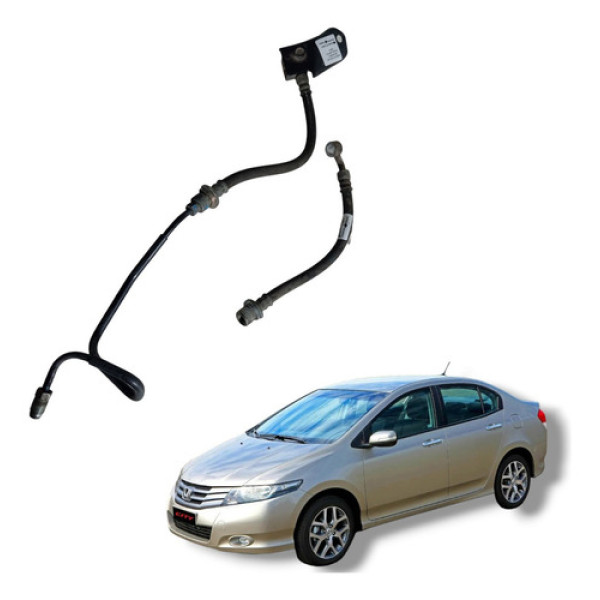 Par Flexível Freio Traseiro Esquerdo Honda City 2009 A 2013