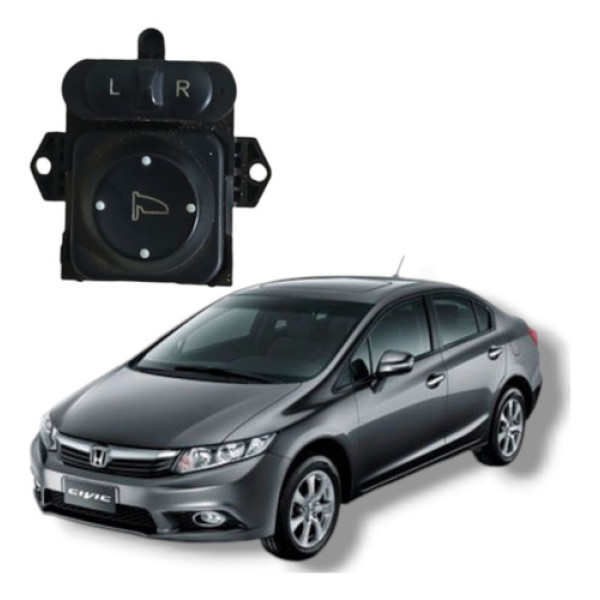 Botão Regularem Retrovisor Honda Civic Lxs 2012 2016