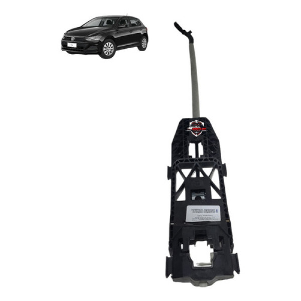 Suporte Maçaneta Externa Dianteira Esquerda Volks. Polo 2019 Preto Dianteira