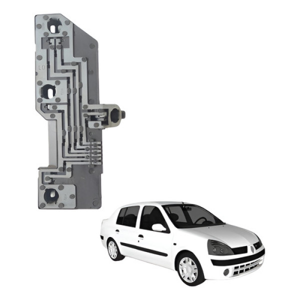 Circuito Soquete Lanterna Tras Direita Renault Clio Sedan 04 Direito/passageiro Vermelho