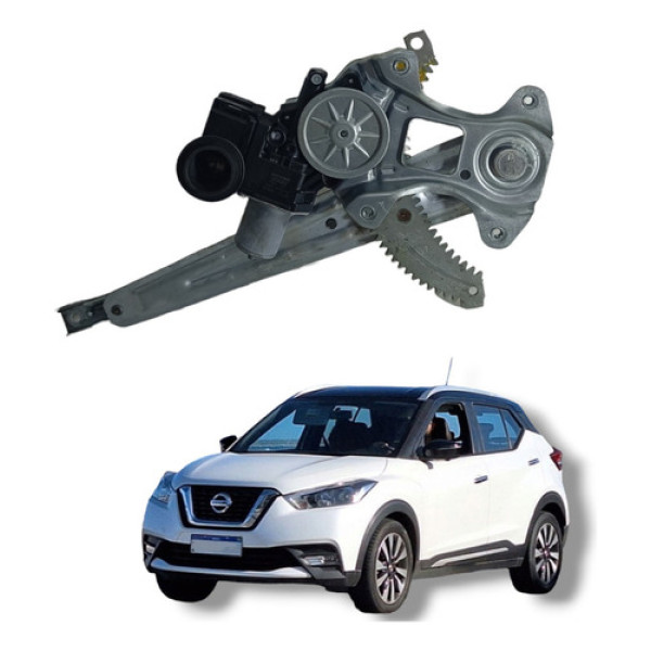 Máquina Vidro Traseiro Direito Nissan Kicks 2016 A 2020