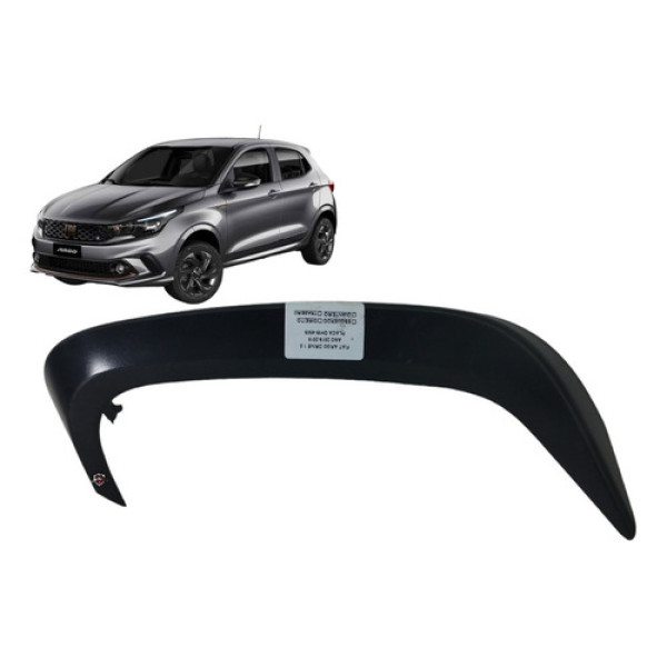 Acabamento Puxador Porta Dianteira Esquerda Fiat Argo 2019 Preto Dianteira