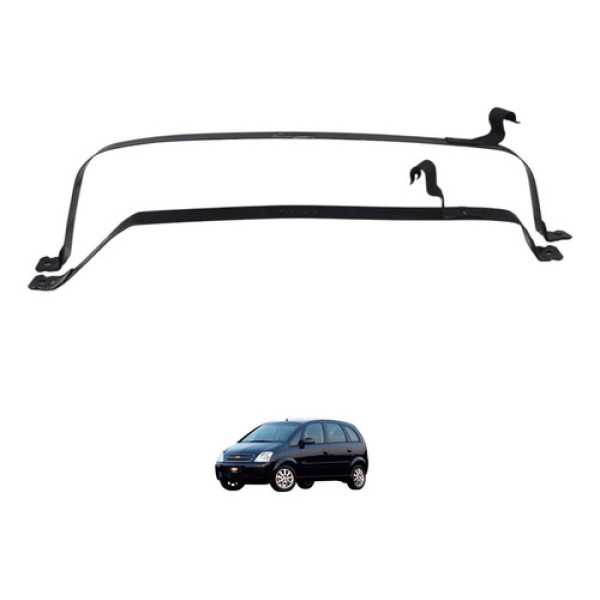 Par Cinta Fixaçao Tanque Combustivel Gm Meriva 2011 94718802 Preto