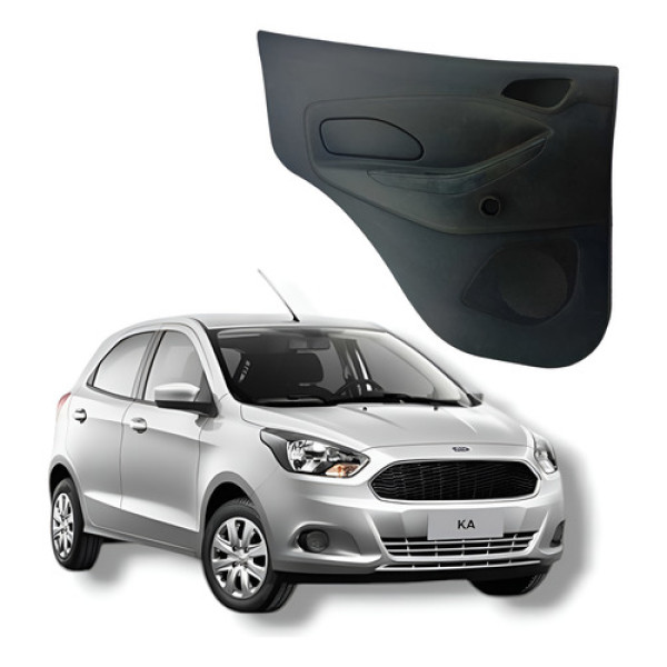 Forro Porta Traseira Esquerda Ford Ka 2017 Prateado