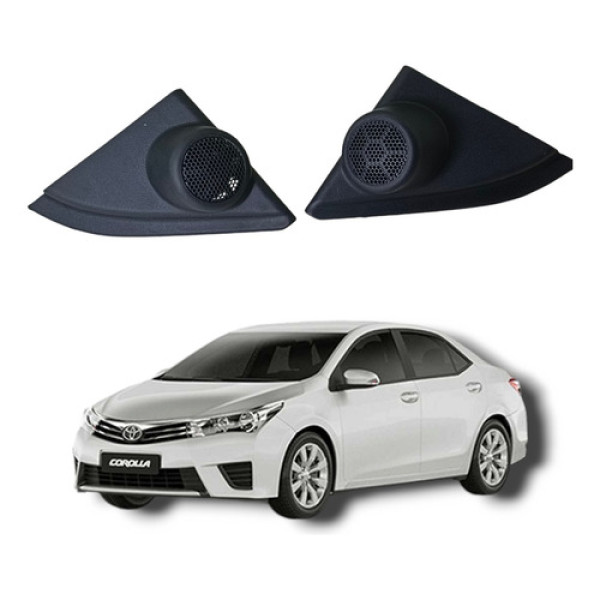 Par Acabamento Retrovisor Tweeter Toyota Corolla 2016