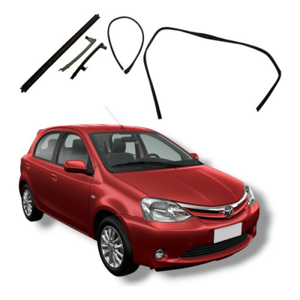 Jogo Borracha Porta Dianteira Esquerda Toyota Etios 2012 20