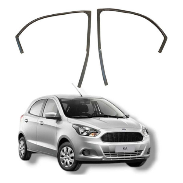 Par Borracha Canaleta Traseira Ford Ka 2017