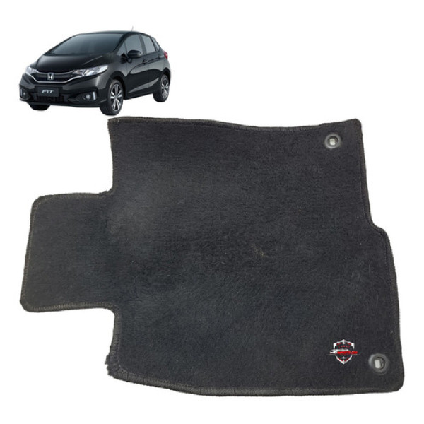 Tapete Carpete Dianteiro Honda Fit 2017 Preto