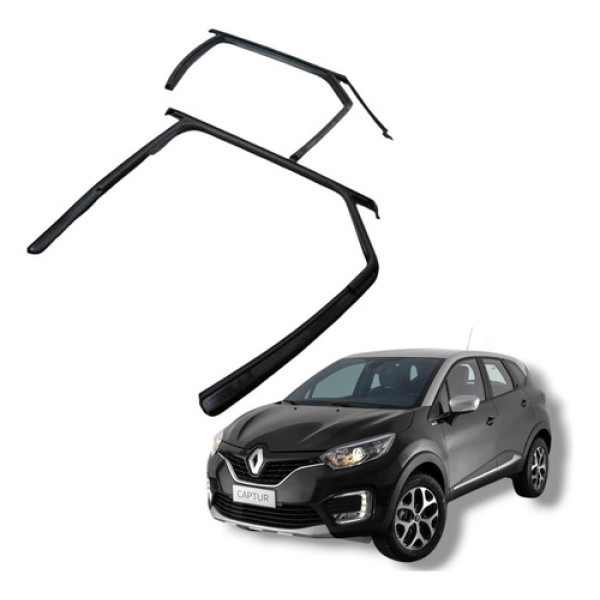 Par Borracha Canaleta Dianteira Renault Captur 2018 A 2021
