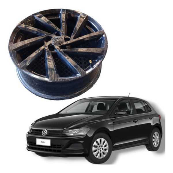 Roda Aro 17 Volkswagen Polo Virtus Tsi 2019 Preto