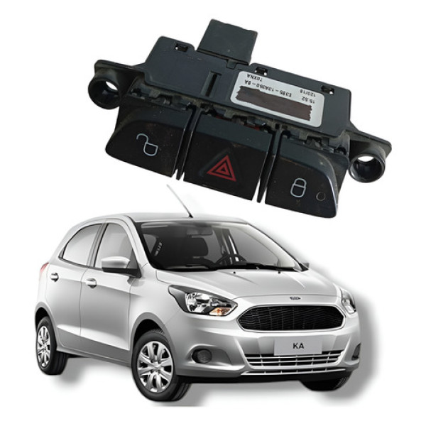 Luz Pisca Alerta Ford Ka 2017 Preto