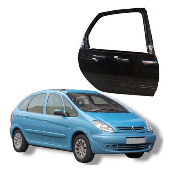 Porta Traseira Direita Citroën Xsara Picasso 2004 Traseira Direito Preto