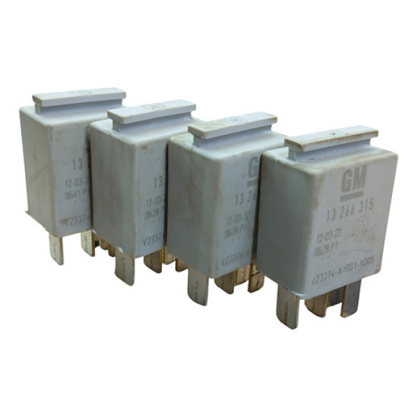 Jogo Rele Auxiliar Limpador Gm Meriva 2003 2012 Cinza