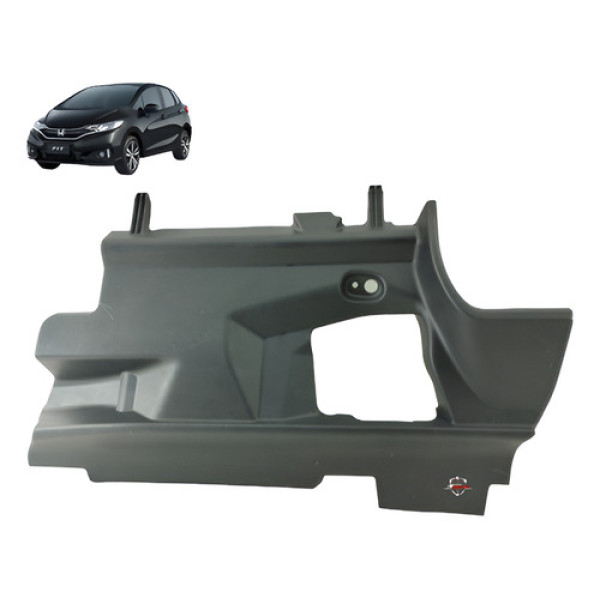 Acabamento Inferior Painel Centrall Honda Fit 2017 Cinza