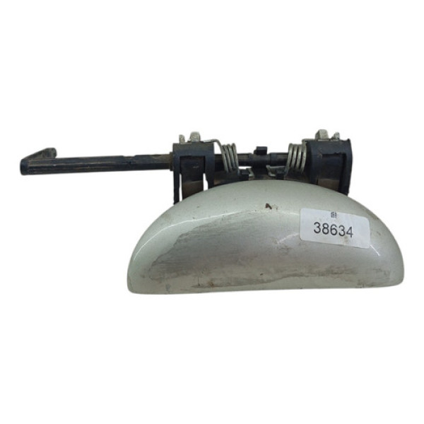 Macaneta Externa Dianteira Direita Peugeot 206 207 2001 2014 Cinza