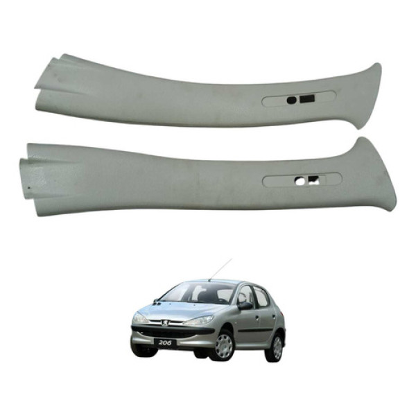Par Acabamento Coluna Central Peugeot 206 2008 9625021177
