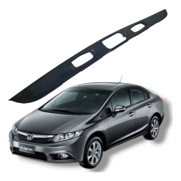 Moldura Luz Placa Honda Civic Lxs 2012 2016