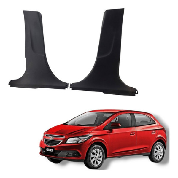 Par Acabamento Coluna Central Inferior Gm Onix Prisma 18 19