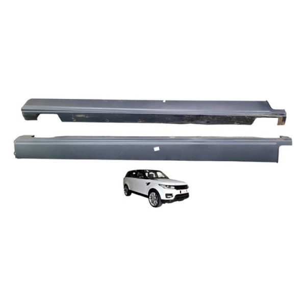 Par Spoiler Laterais Range Rover Sport 2014 Cpla101d57aa Branco