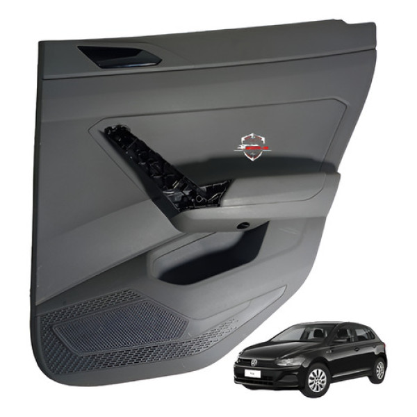 Forro Porta Traseiro Direito Volkswagen Polo 2019 Cinza