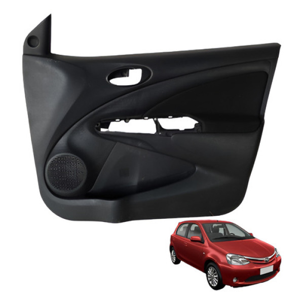 Forro Porta A V D  Toyota Etios 2013 2018 Preto