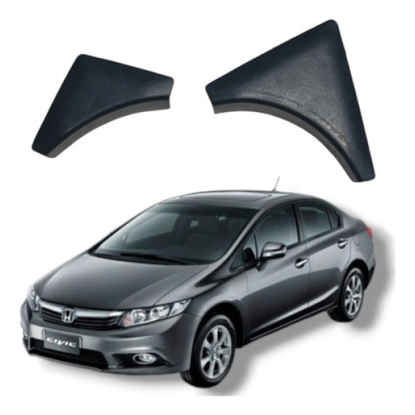 Par Acabamento Interno Lado Esquerdo Honda Civic Lxs 2012 16 Esquerdo Preto