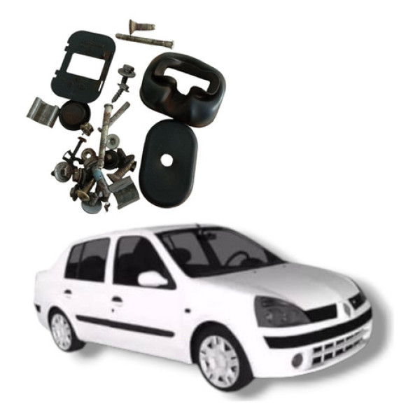 Jogo Parafuso Porta Traseira Esquerda Renault Clio Megane 04