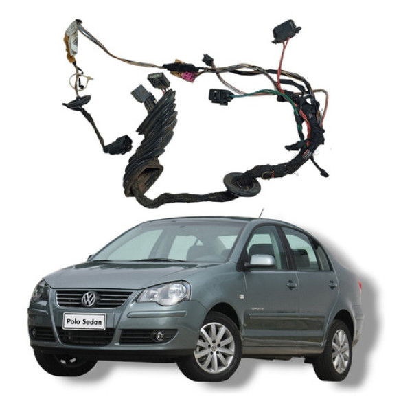 Chicote Porta Traseira Direita Vw Polo Comfortline 2008 13