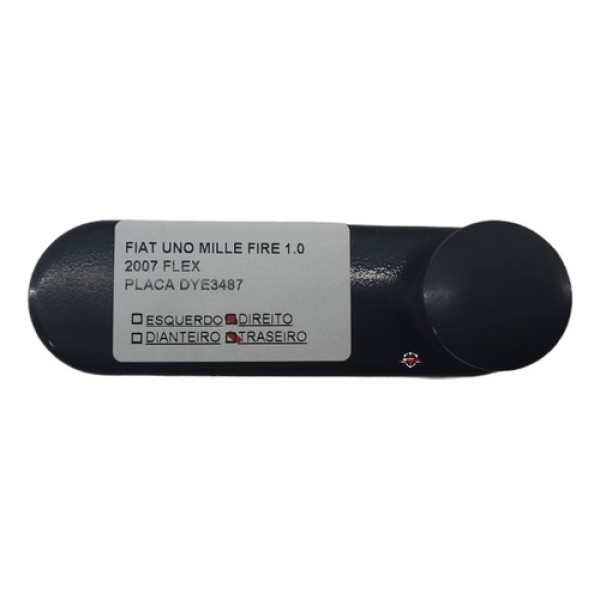 Manivela Vidro Porta Tras. Direita Fiat Uno Mille 1.0 2007 Preto