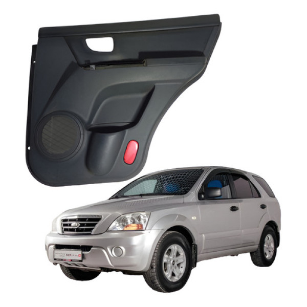 Forro Porta Traseira Direita Kia Sorento 2006 A 2013 Preto