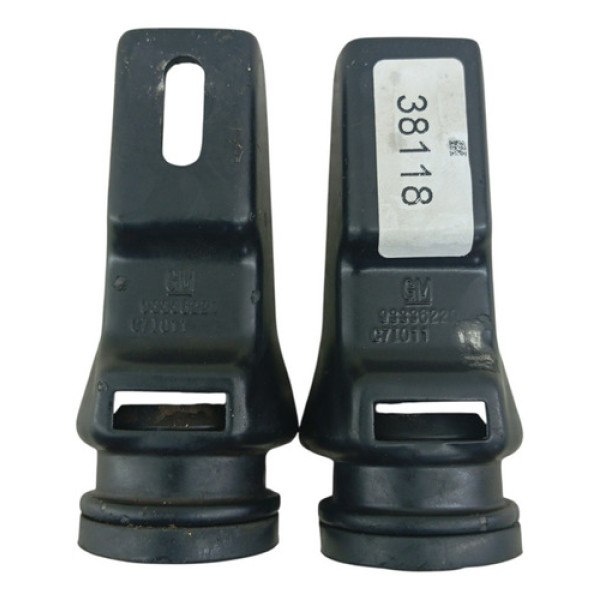 Par Suporte Radiador Superior Gm Corsa Meriva 2003 2012 Preto