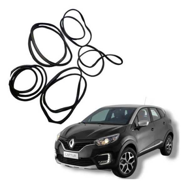 Jogo Borracha Guarnição Porta Renault Captur 2018 A 2021