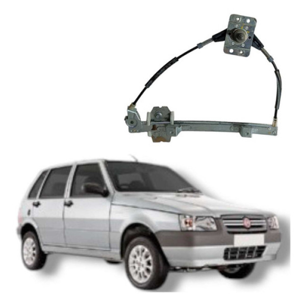 Maquina Vidro Manual Traseira Esquerda Fiat Uno Mille 2008