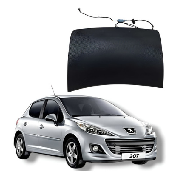 Acabamento Painel Lado Direito Peugeot 207 2010 Preto Nif