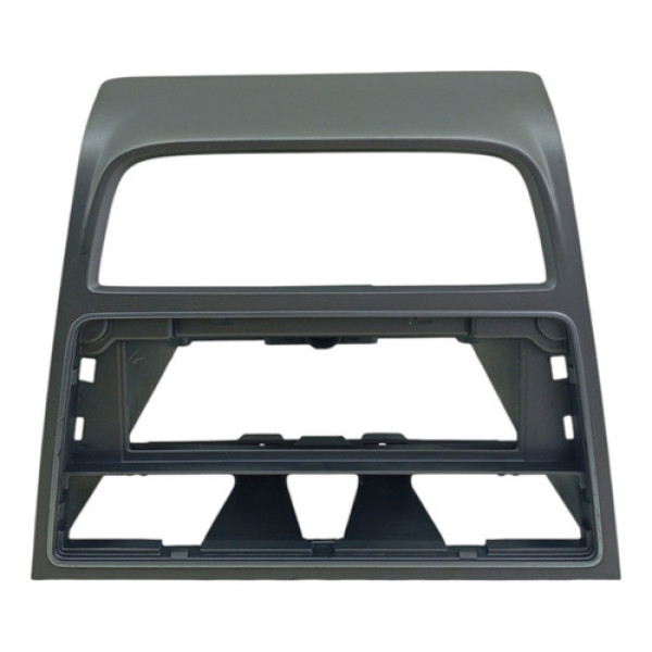 Moldura Central Painel Rádio Vw Gol Voyage Saveiro 2013 2017 Cinza