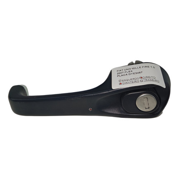 Maçaneta Externa Dian. Direita Fiat Uno Mille Fire 1.0 2007 Preto Dianteira