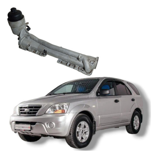 Suporte Filtro Óleo Kia Sorento 2006 A 2013 Cinza