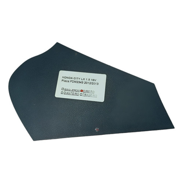Acabamento Lateral Painel Direito Honda City Lx 1.5 2012 Preto