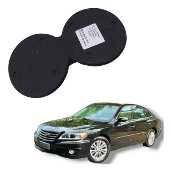 Tapete Porta Copos Hyundai Azera 2009 A 2011 Preto
