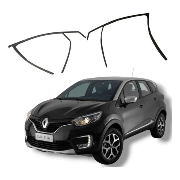 Par Borracha Canaleta Traseira Renault Captur 2018 A 2021