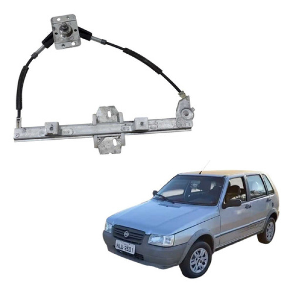 Maquina Vidro Traseira Ld Fiat Uno Mille  2012 500036680