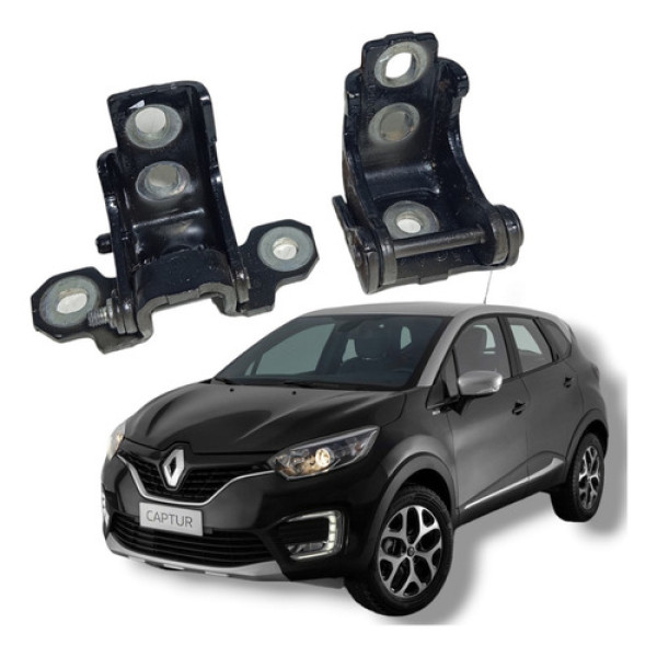 Par Dobradiça Porta Dianteira Direita Captur 2018 A 2021