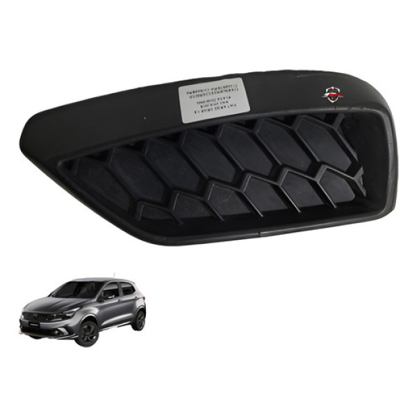 Moldura Parachoque Direito Fiat Argo 2019 Preto