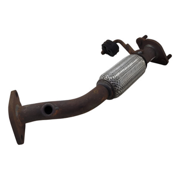 Tubo Escapamento Malha Flexivel Hyundai Hb20 1.0 12v 2013 Prateado