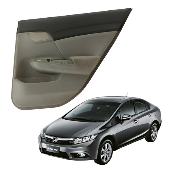 Forro Porta Traseira Direita Honda Civic Lxs 12 2016 Água