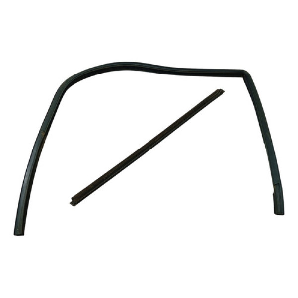 Borracha Pestana Porta Traseira Esquerda Fiat Siena 2008 Preto